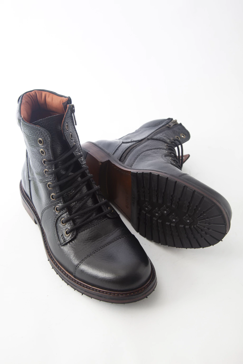 Borcegos Cortile con Costura Guante Negro