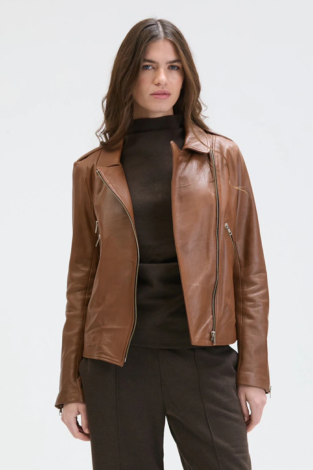 Campera Storm Motoquera Cuero de Oveja Suela