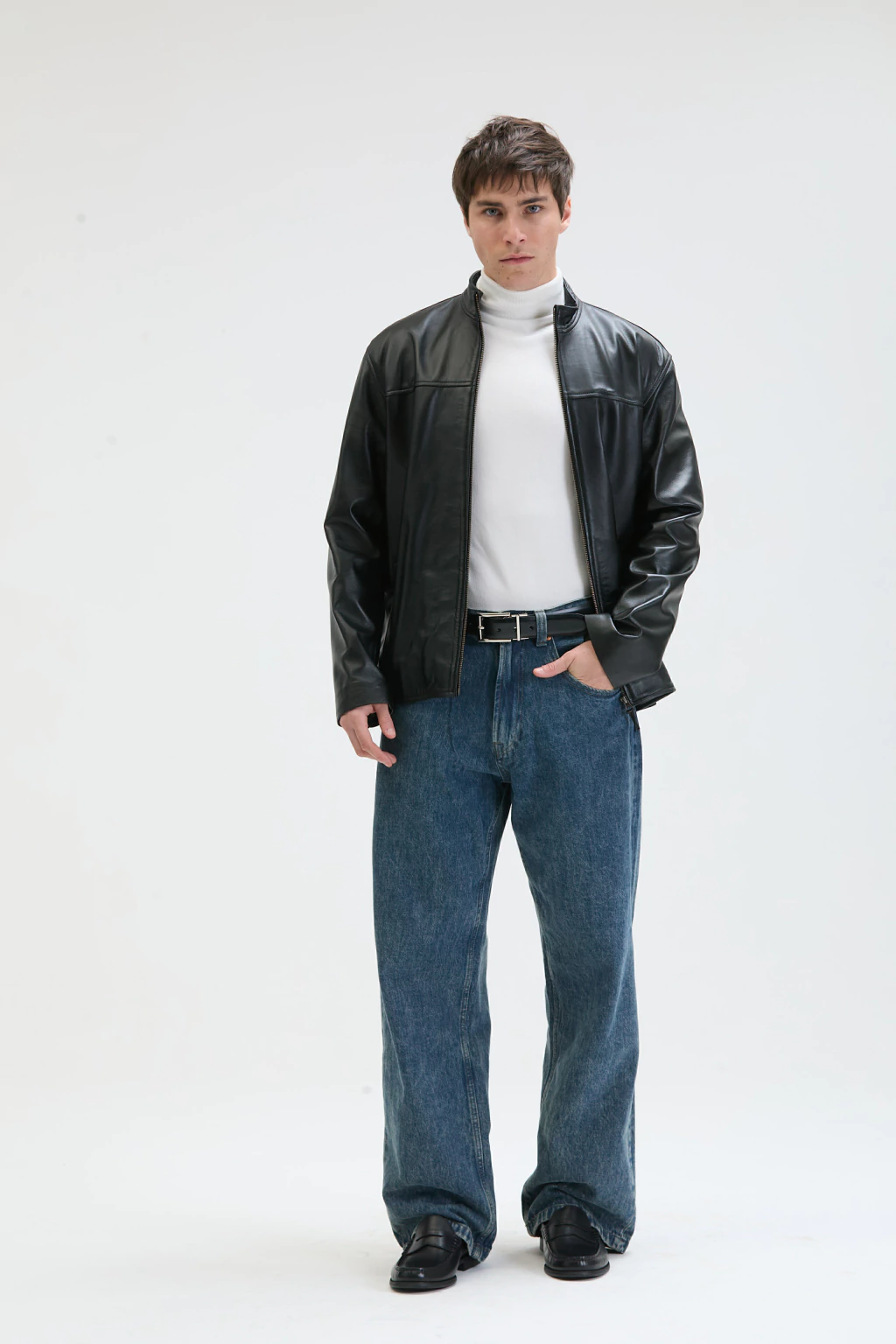 Chaqueta básica Garén cuero de Oveja Negra