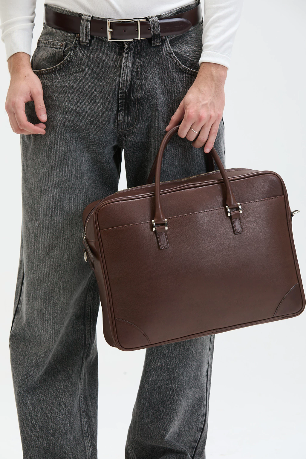 Portafolio Palace Cuero Vacuno Marrón