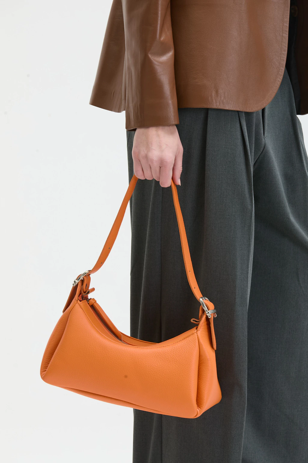 Bolso Isabella Cuero Naranja