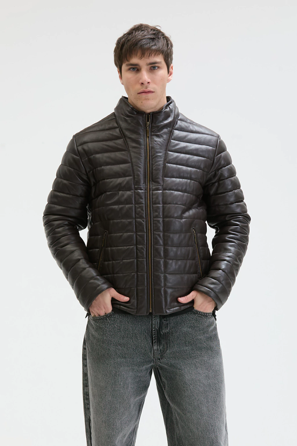 Puffer Duomo Cuero de Oveja Chocolate