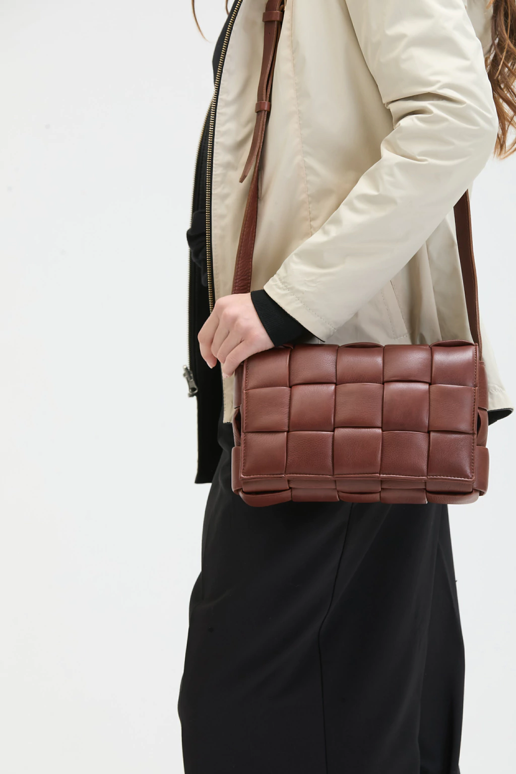 Cartera Cross Cuero Vacuno Marrón