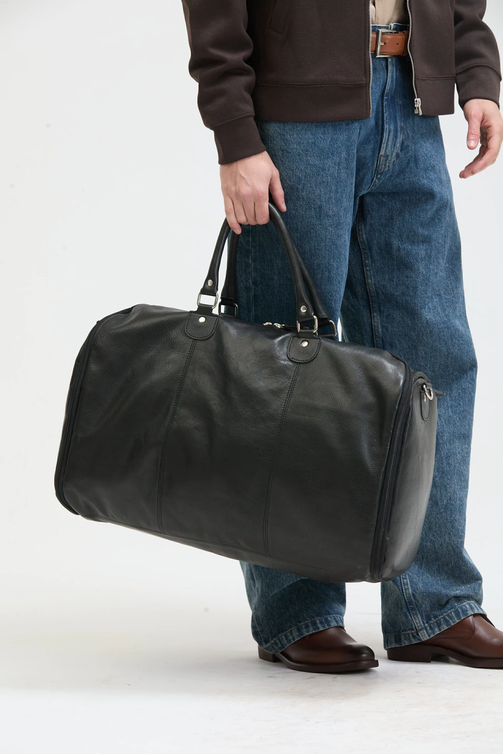 Portatraje Maverick Cuero Vacuno Negro