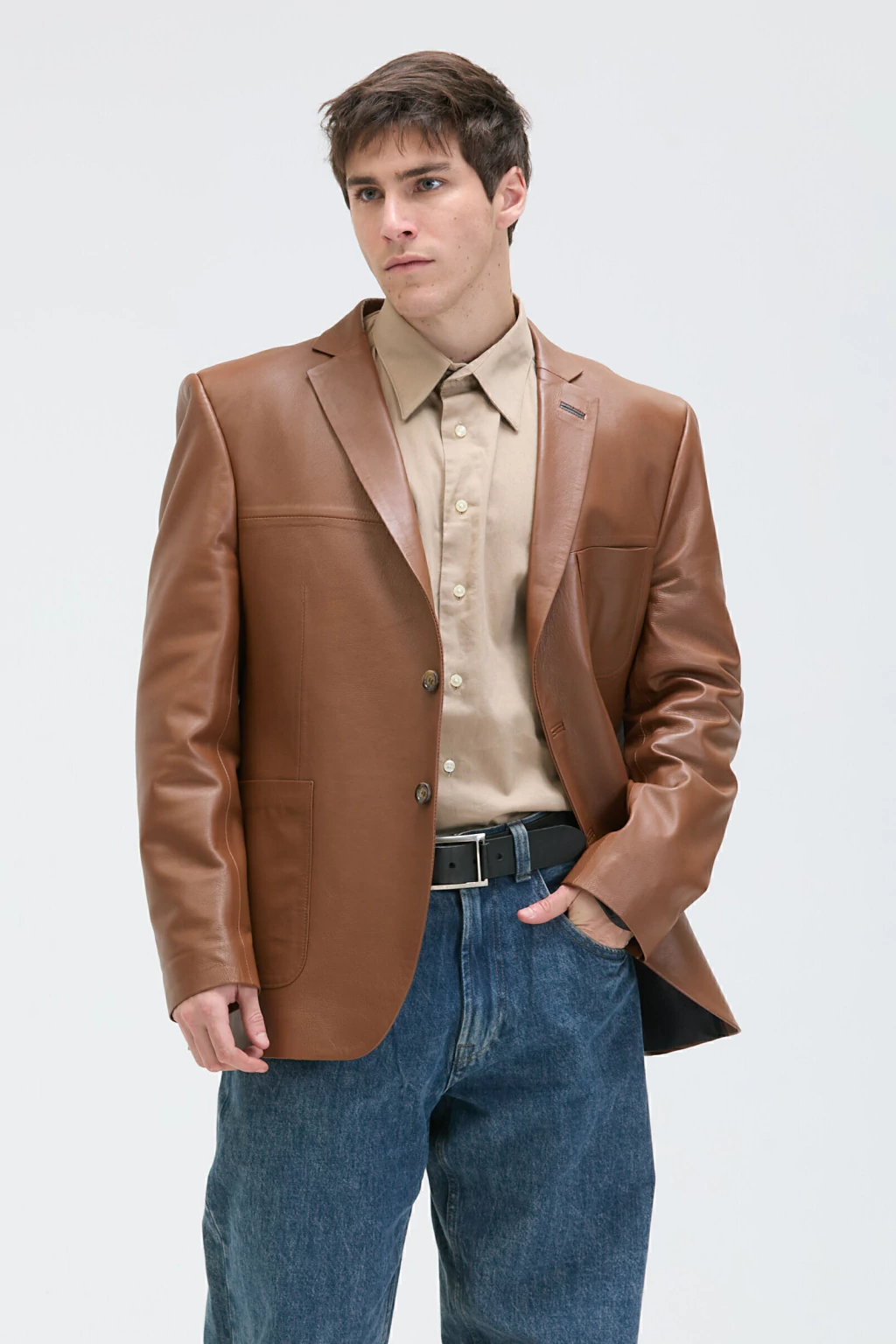 Blazer Vincenzo Cuero de Oveja Suela