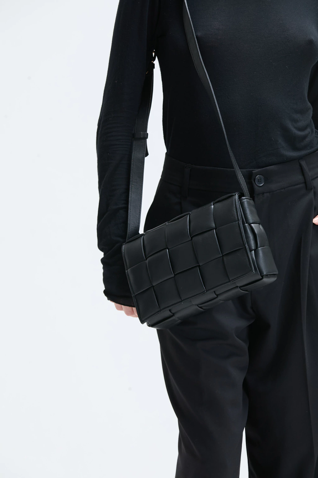 Cartera Cross Cuero Vacuno Negro