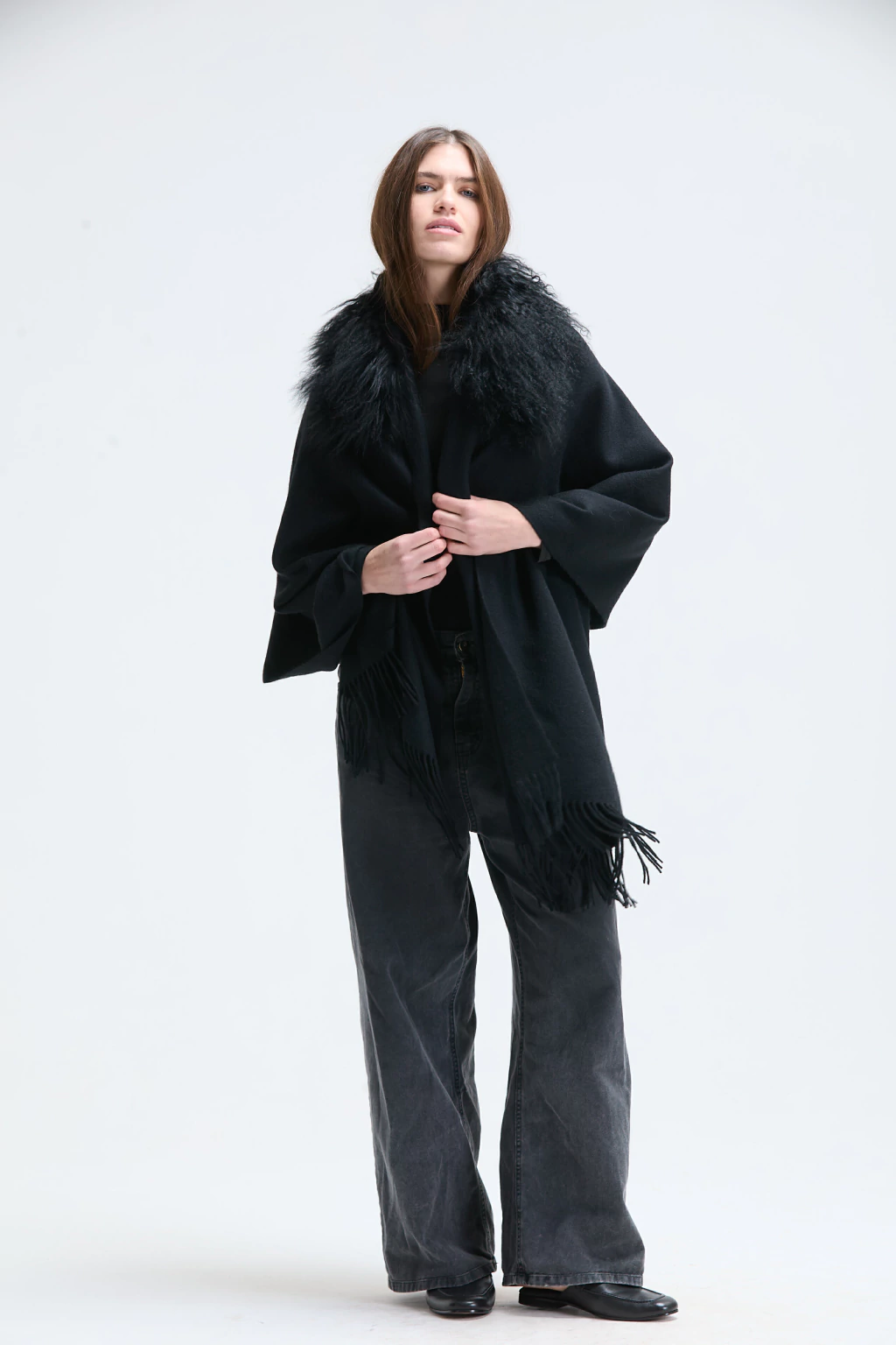 Chal de Cachemira Luxe Negro