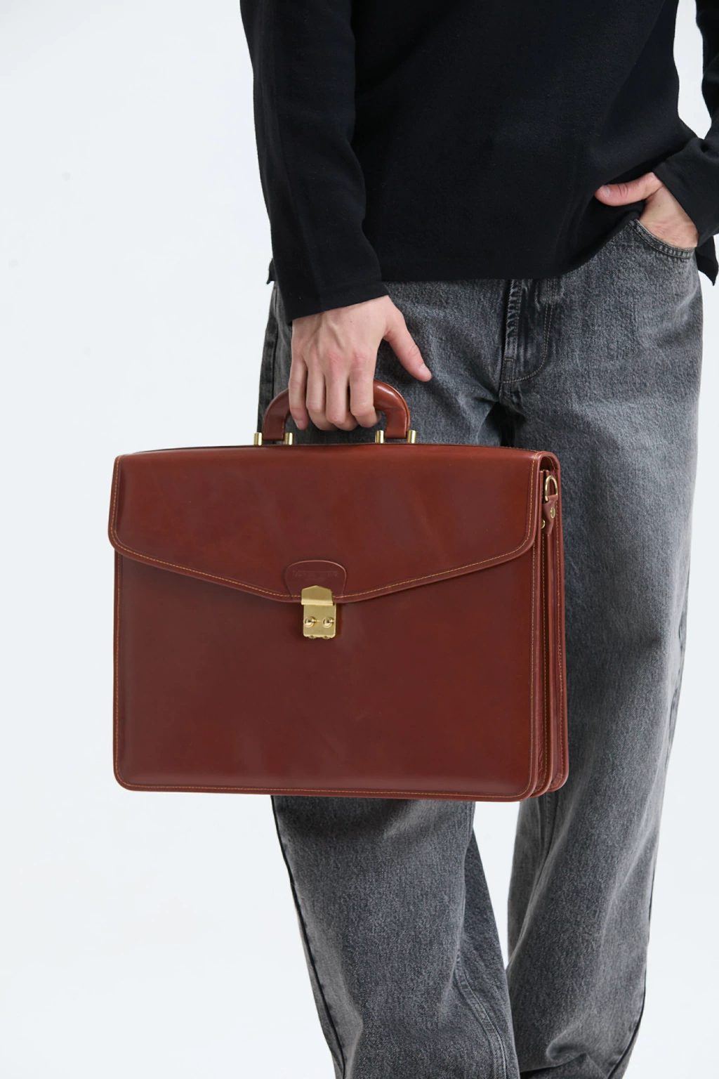 Maletin Americano Grant Cuero curtido Vegetal Suela