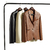 Blazer Wine Collar Cuero de Oveja Negro