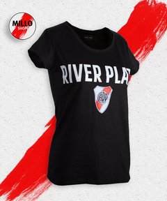 Remera New Plate Dama Negro RP221450 - comprar online