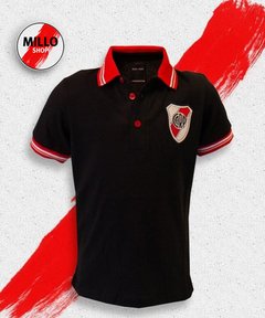 Chomba Clásica Escudo Niño Negro RP221300 - comprar online