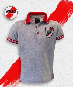 Chomba Clásica Escudo Niño Gris RP221300 - comprar online