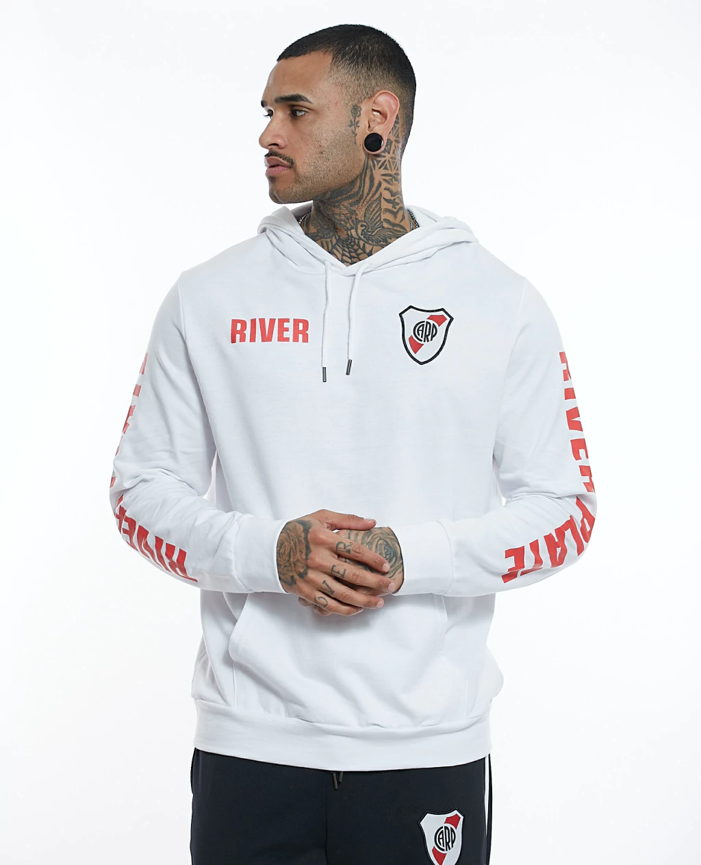 Buzo Canguro River Plate RP252162 Blanco