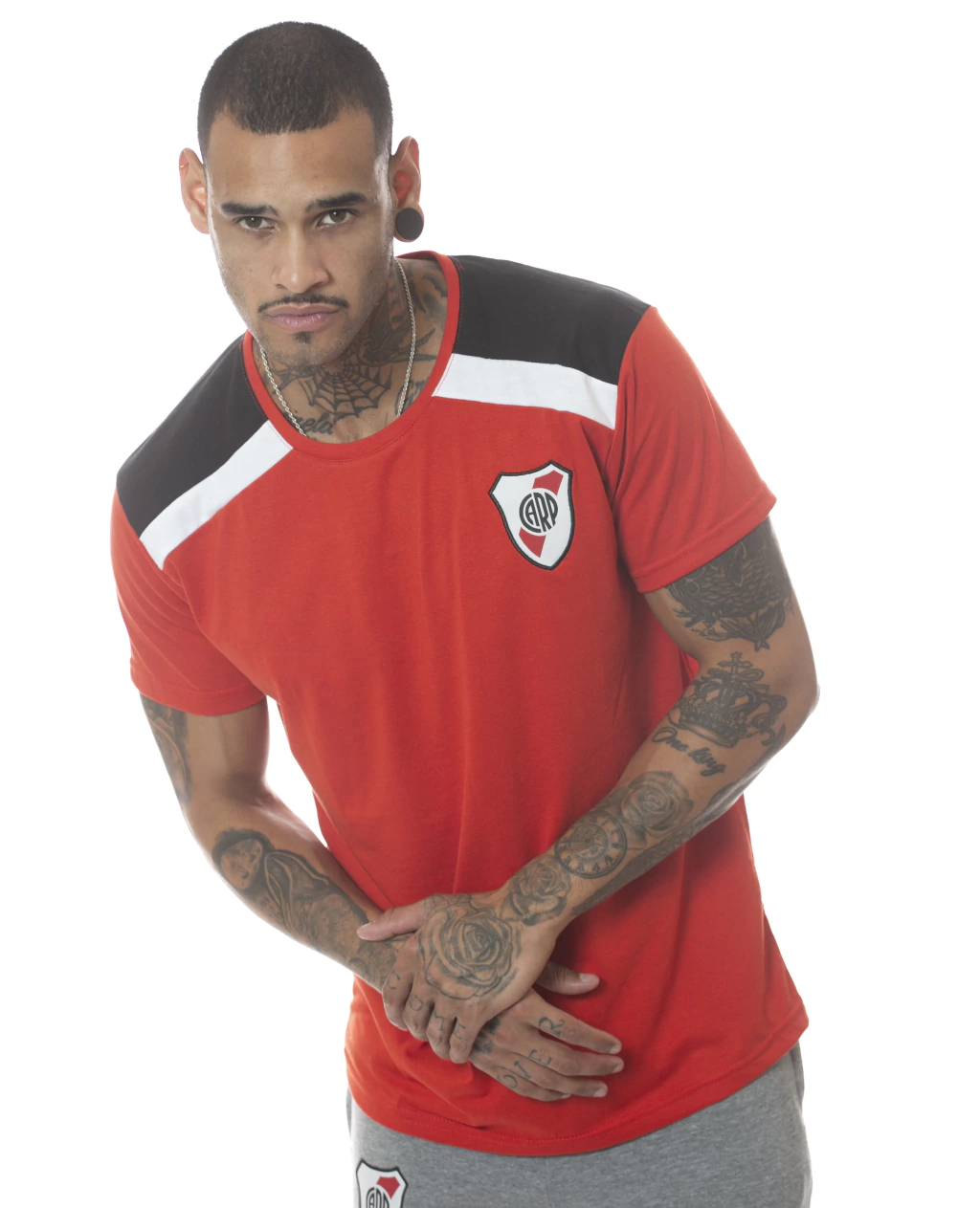 Remera recorte hombro Rojo Rp231486