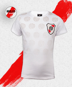 Remera River Plate de Niño en degrade Blanco RP231373