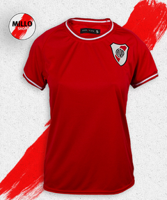 Remera Deportiva Cuello T Dama Rojo RP231476