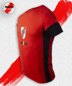 Remera recorte lateral Rojo Rp231488 - comprar online