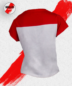 Remera Escudo River Plate Blanca dama (RP231496) - comprar online