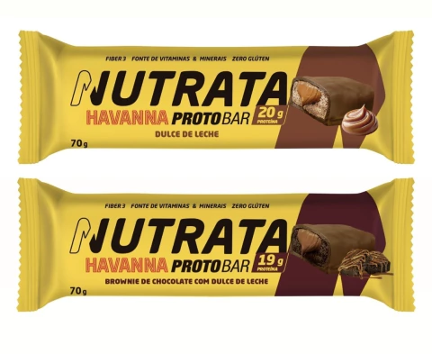 PROTOBAR DOCE DE LEITE HAVANNA E BROWNIE - 70G - comprar online
