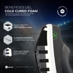 Silla Sillon Butaca Gamer Xpro Melon Gaming Reclinable Cold Cured Foam - tienda online