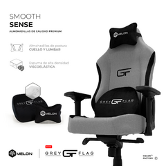 Silla Sillon Gamer Gaming Melon Reclinable Ergonómica GREY FLAG Cold Cured Foam - comprar online