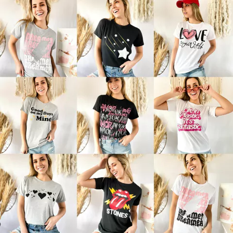 Pack de 50 Remeras Surtidas