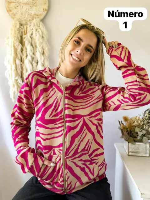 Campera de Frisa Estampada