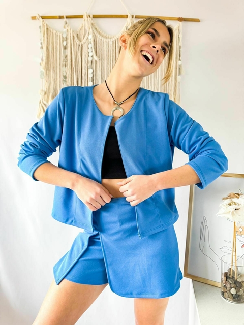 Blazer De Crep Melanya - comprar online