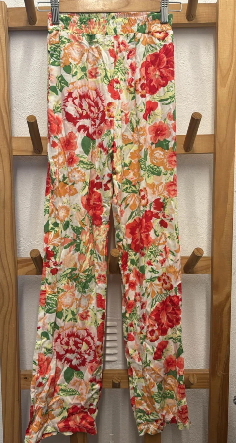 Pantalon de fibrana estampado - comprar online