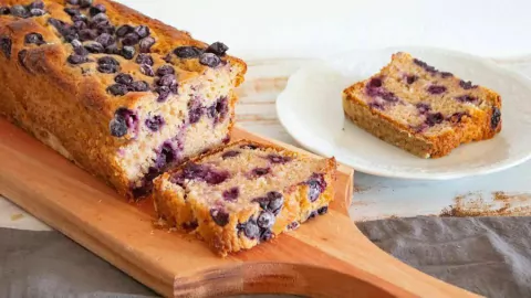 Budín integral de arándanos