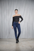 Jean azul chupin hilo camel cenitho - comprar online