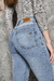 Jean Chupín celeste con rotura en la rodilla CENITHO - tienda online