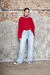 Jean Wide leg celeste con rotura Cenitho