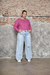 Jean Wide leg celeste con rotura Cenitho - Liberata y Ceferina