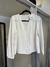 Blusa crepe escote V botones y puño en internet