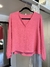 Blusa crepe escote V botones y puño - Liberata y Ceferina