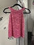 Musculosa cuello americano lentejuelas corta - tienda online