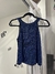 Musculosa cuello americano lentejuelas corta - comprar online