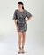 Vestido lentejuelas manga corta - comprar online