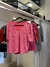 Remera lentejuelas escote en V manga princesa