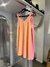 Vestido crepe doble bretel