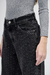 Jean Wide leg rigido negro con strass - comprar online