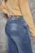 Jean Wide leg elastizado azul con ruedo Cenitho - tienda online