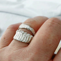 Anillo Al Óleo - Hojarasca