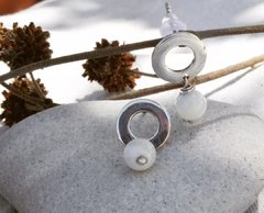 Aros Arandelas con piedra - Hojarasca