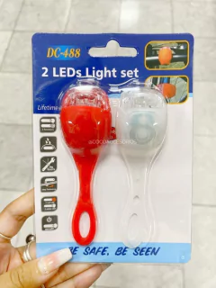 Luz de bicicleta incluye 2 luces una blanca y roja