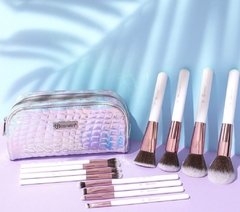 Set bh cosmetics de 12 brochas + estuche tornasolado - comprar online