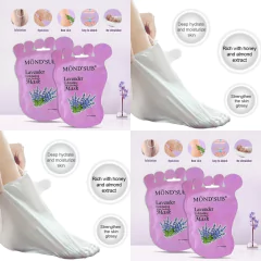 Mascarilla para pies lavanda hidratantes