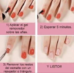 Removedor magico de esmalte semi permante gel uv 15ml en internet