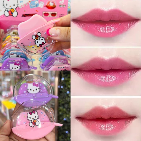 Labial magico lipstick Hello Kitty cambia de color segun tu ph